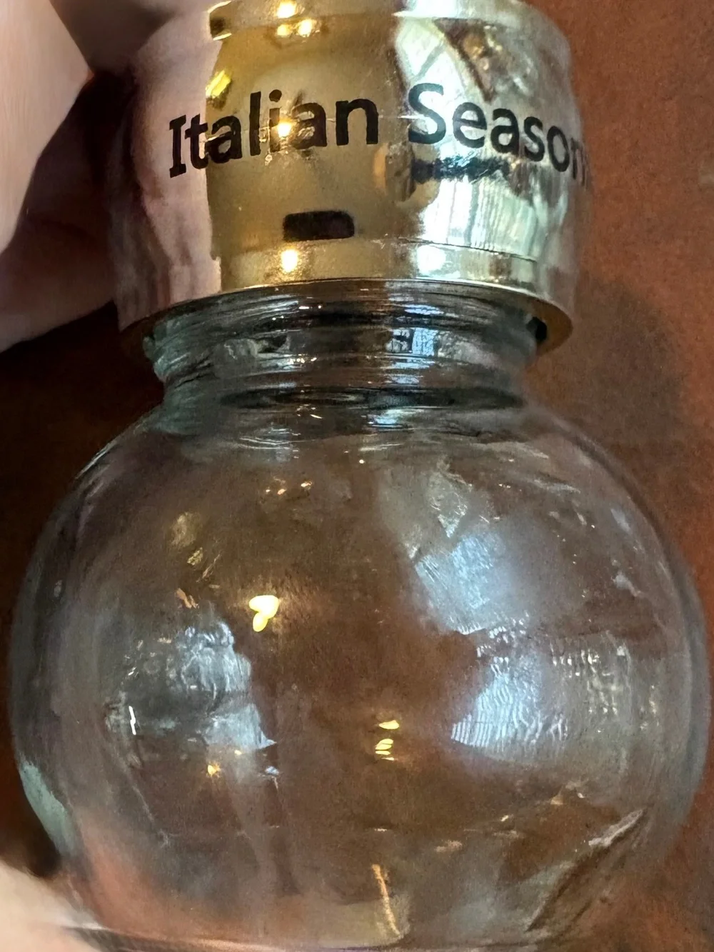 Vintage Glass Spice Jars Set of 5 Silver Tone Shaker Lids Kitchen Decor